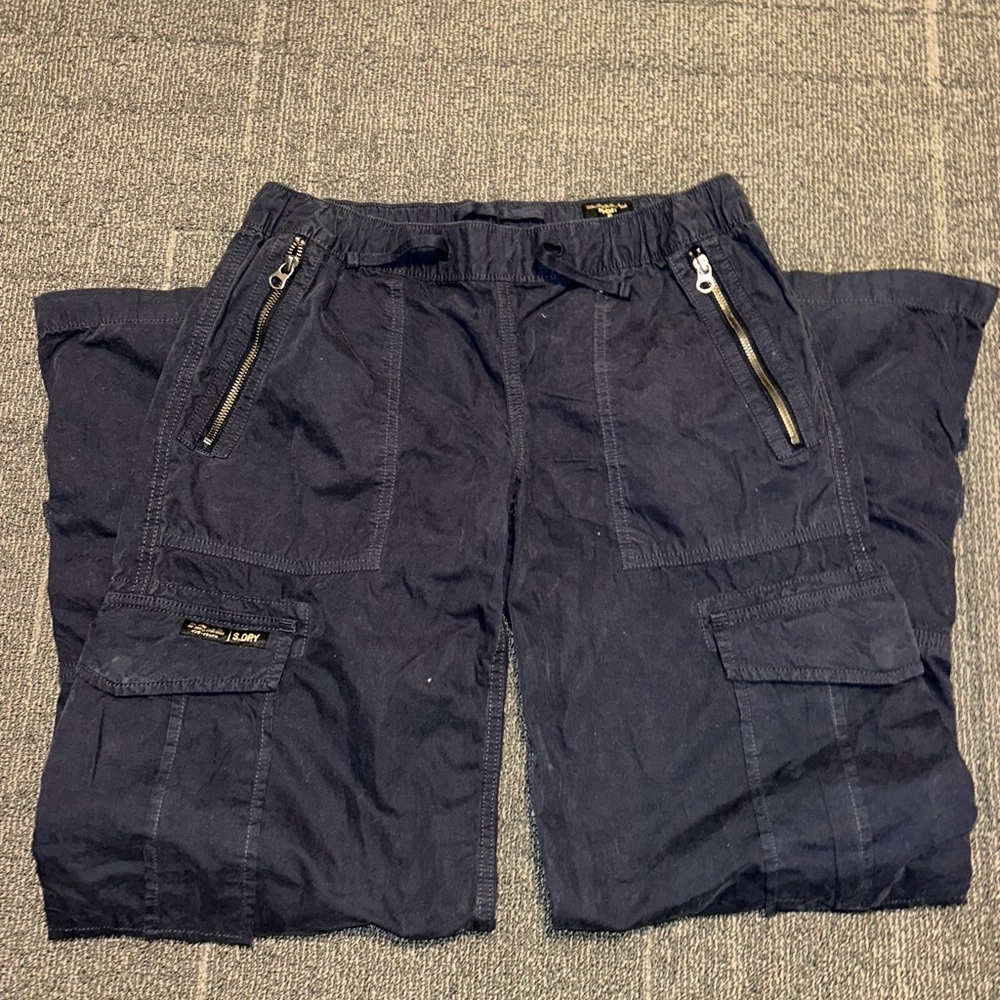 Superdry Vintage Low Rise Elastic Cargo Pants